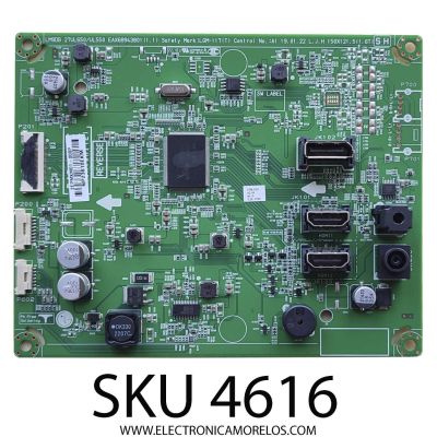 MAIN PARA MONITOR LG / NUMERO DE PARTE AGF80256507/ EAX68943801(1.1) / NP23S10EKM / 2EPMXM01-000P / MODELO 27BL55U-BY	